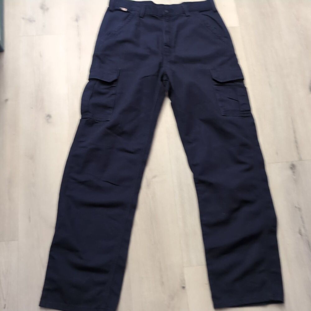 Carhartt Flame Resistant Cargo Pants Men's 36 DARK NAVY Workwear Cat 2 Carhartt